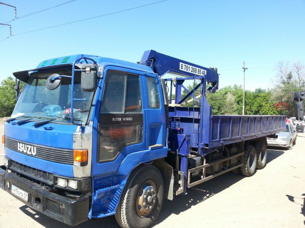 Кран манипулятор 13т в Астане. Isuzu Forward